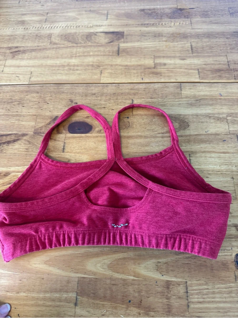 Beyond Yoga Racerback Slim Sports Bra Red Space Dye Size XS